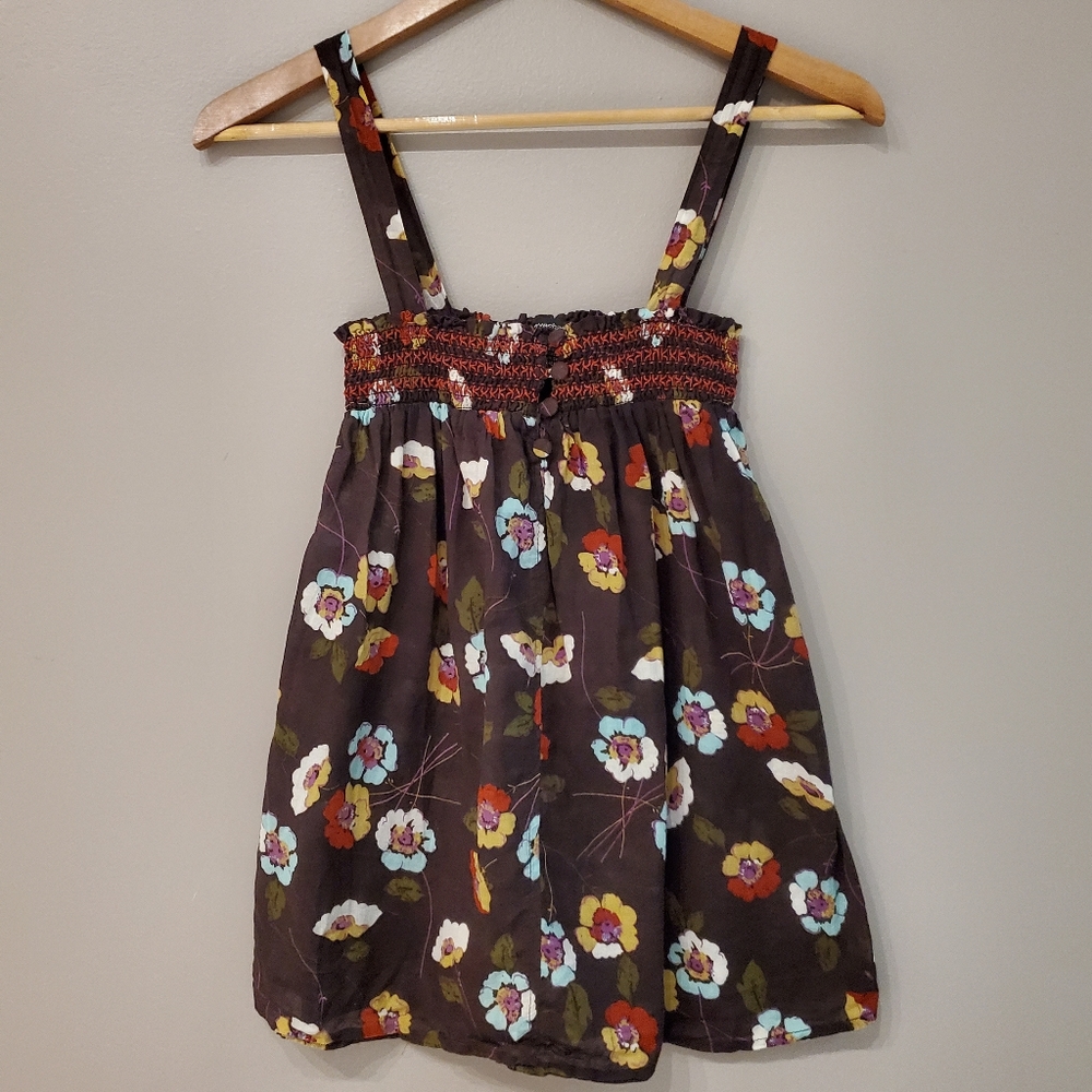 Eyeshadow Floral Tank Top - Size S